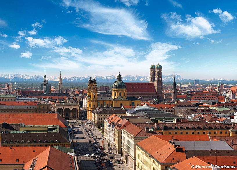 Munich Alpine Panoramic View